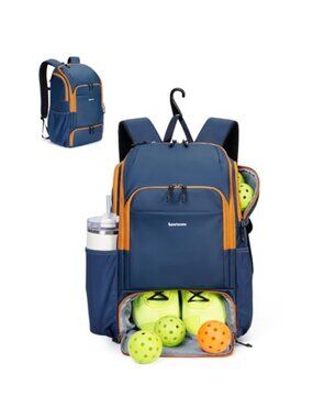 sportsnew Waterproof Pickleball Bag W/Shoe Compartment Fence Hook